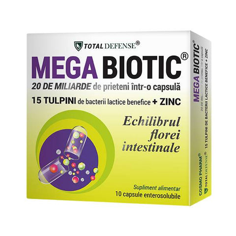 MEGA BIOTIC® 20 de miliarde de prieteni intr-o capsula