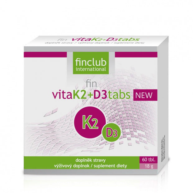 Vitamina K2 + D3, Finclub, tabs