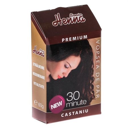 Henna Sonia Premium Castaniu 60 g