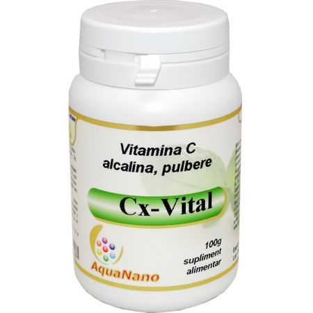 VITAMINA C ALCALINA TAMPONATA (pulbere) Cx-VITAL 100g AGHORAS