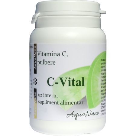 Vitamina C pulbere, AquaNano C-Vital, 100g