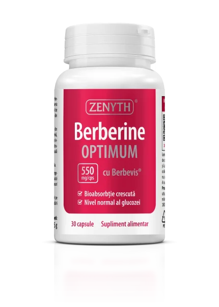 Berberina Optimum cu Berbevis® extract 550 mg, 30 capsule